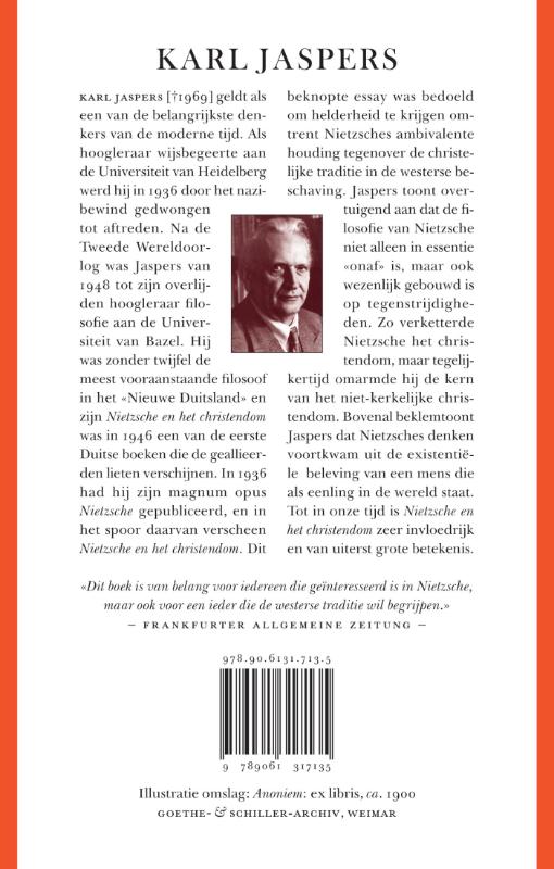 Achterkant van Nietzsche en het christendom