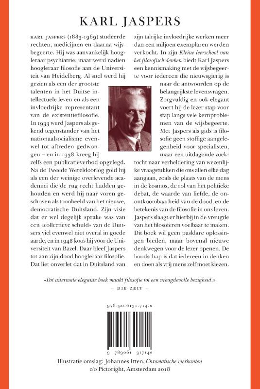 Achterkant van Kleine leerschool van het filosofisch denken