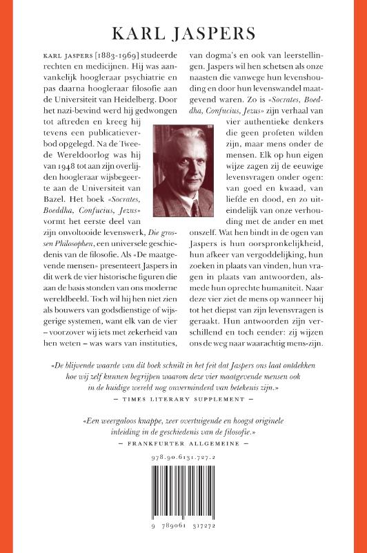 Achterkant van Socrates, Boeddha, Confucius, Jezus