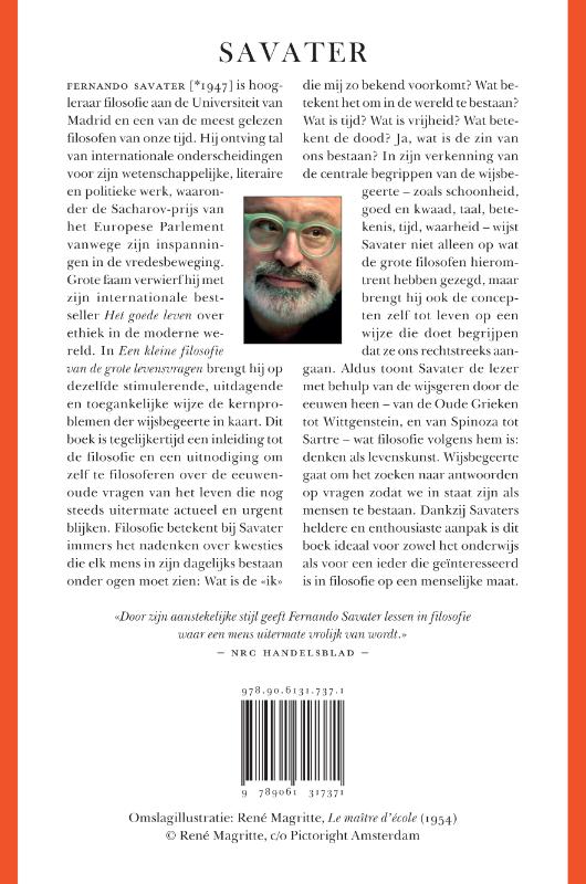 Achterkant van Een kleine filosofie van de grote levensvragen