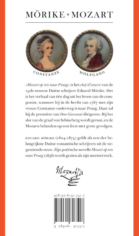 Achterkant van Mozart op reis naar Praag