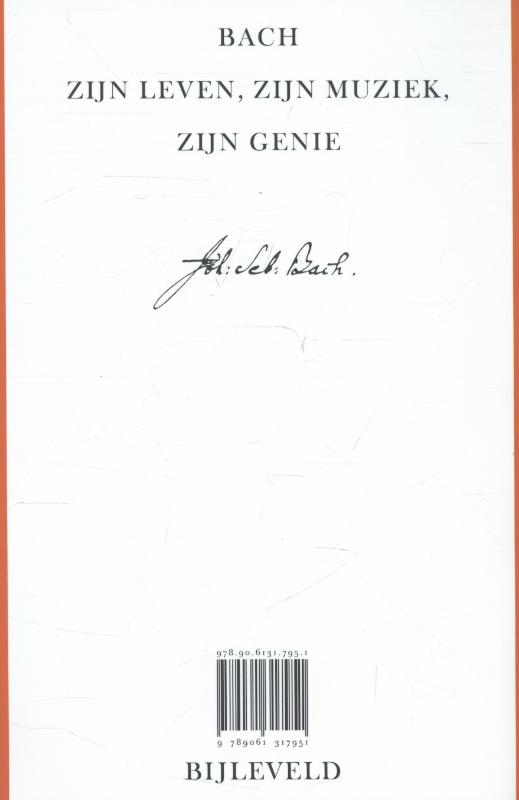 Achterkant van Johann Sebastian Bach