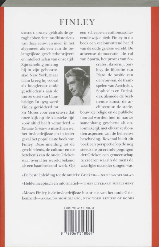 Achterkant van De oude Grieken