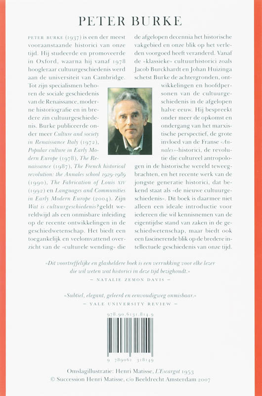 Achterkant van Wat is cultuurgeschiedenis?