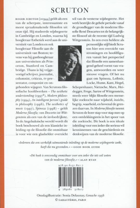 Achterkant van Moderne filosofie