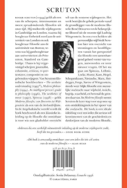 Achterkant van Moderne filosofie
