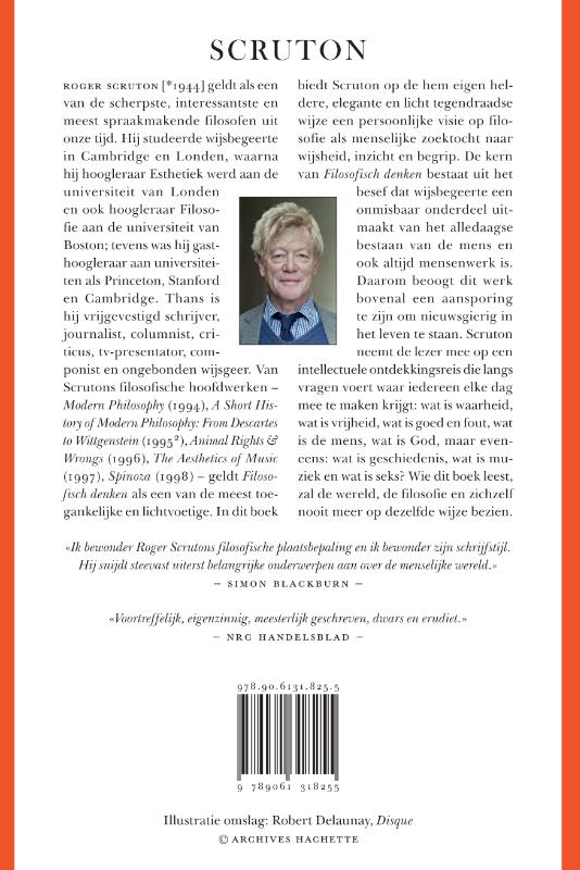 Achterkant van Filosofisch denken