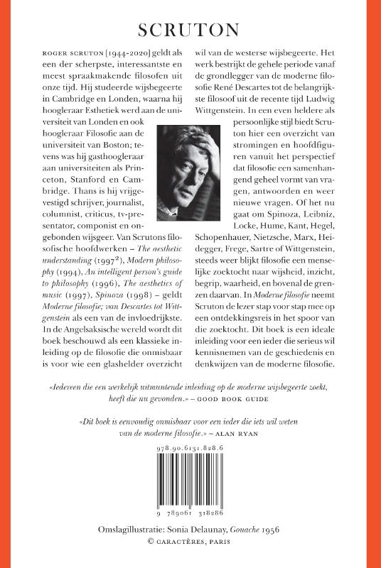 Achterkant van Moderne filosofie