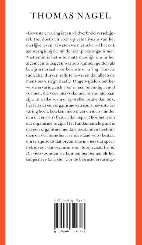 Achterkant van Hoe is het om een vleermuis te zijn?