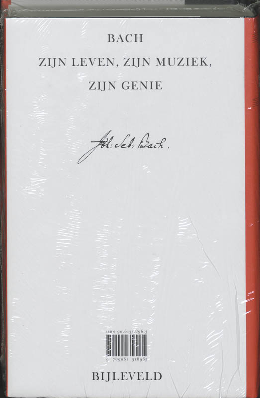 Achterkant van Johann Sebastian Bach