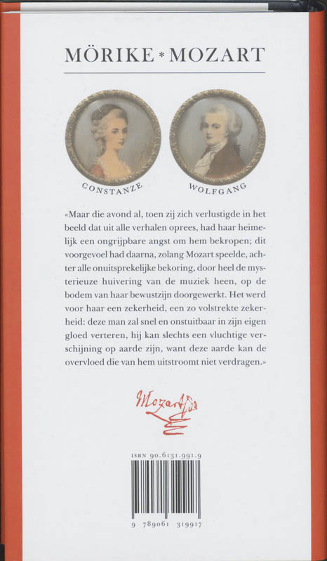 Achterkant van Mozart op reis naar Praag