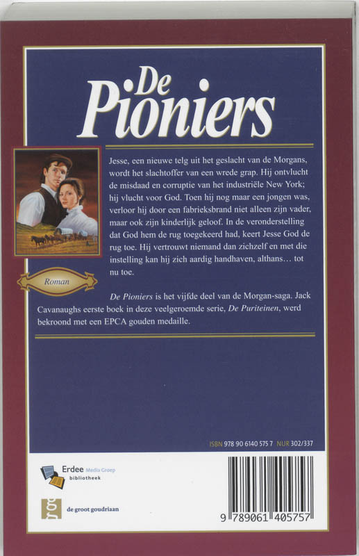 Achterkant van De pioniers