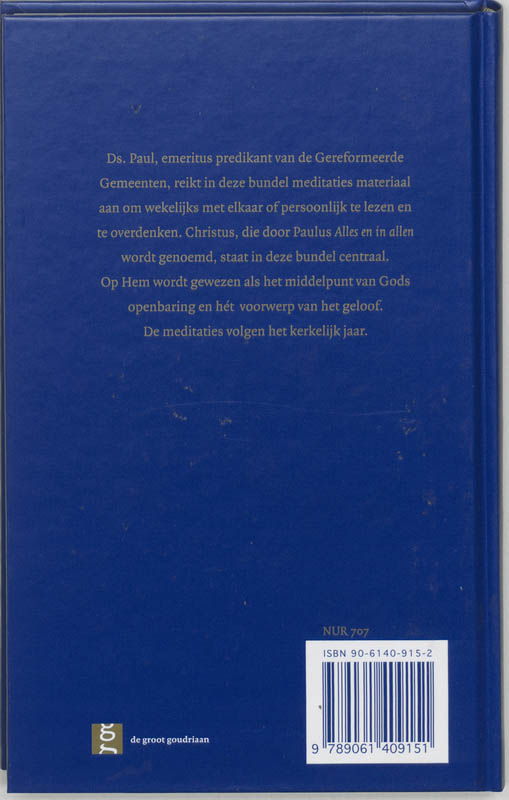 Achterkant van Alles en in allen