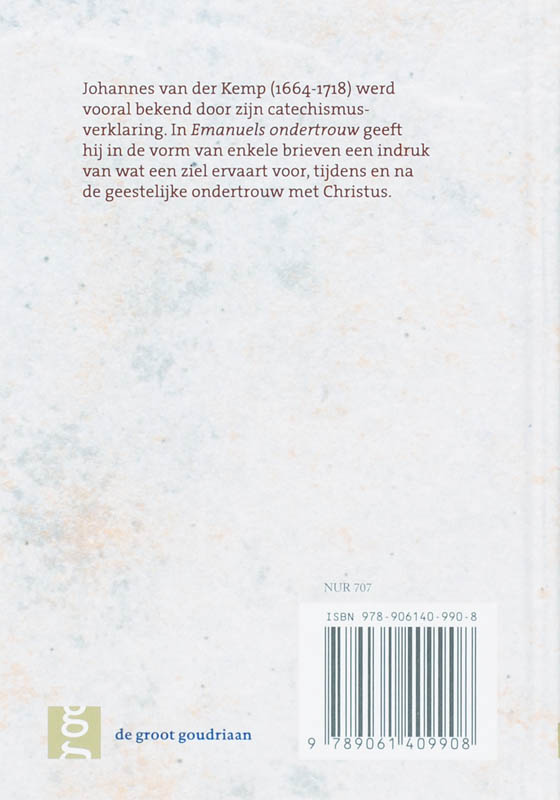 Achterkant van Emanuels ondertrouw