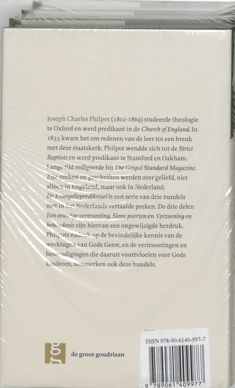 Achterkant van De evangeliepredikstoel 3 delen