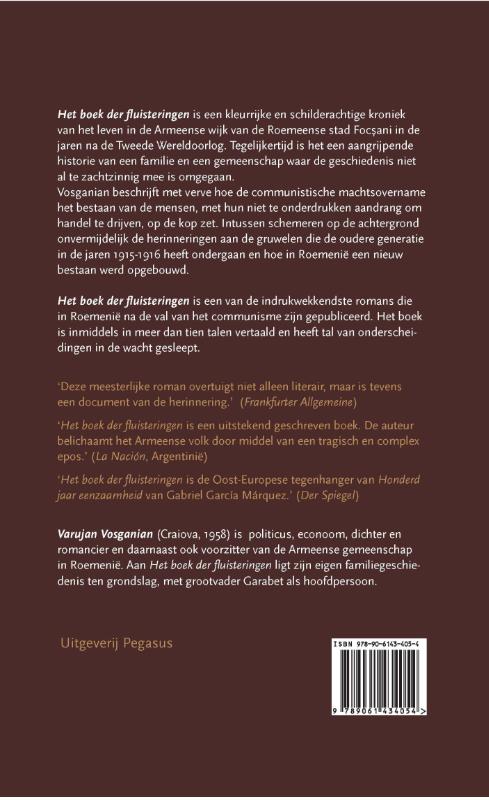 Achterkant van Het boek der fluisteringen