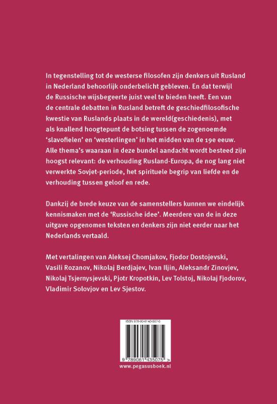 Achterkant van De Russische Idee