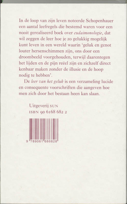 Achterkant van De kunst om gelukkig te zijn