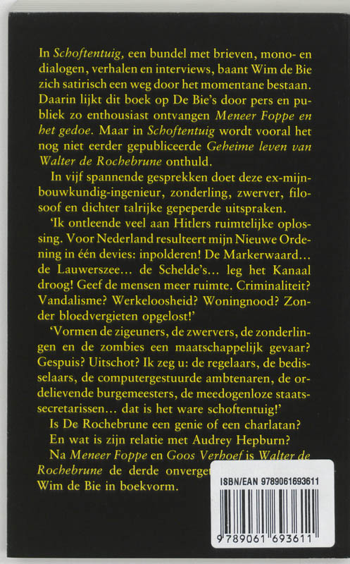 Achterkant van Schoftentuig