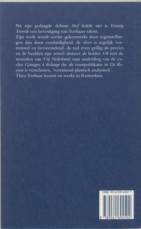 Achterkant van Eeuwig tweede