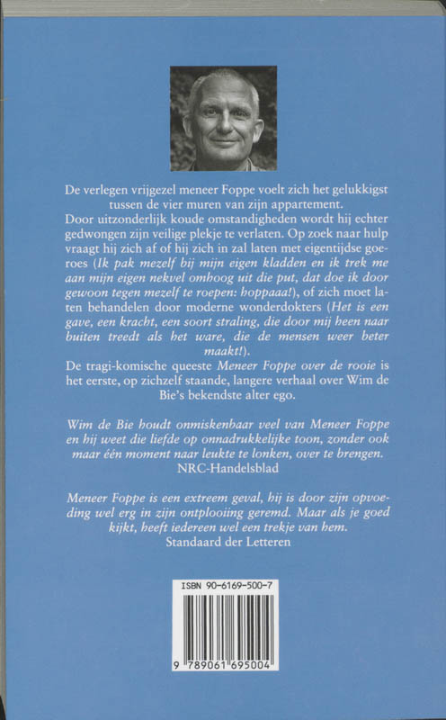 Achterkant van Meneer Foppe over de rooie