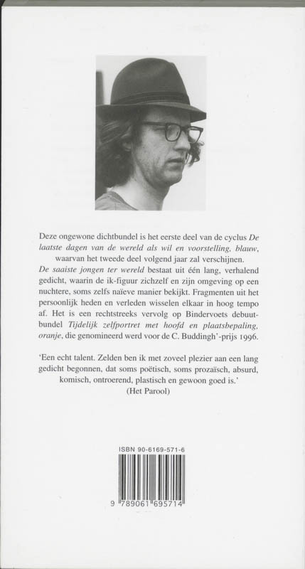 Achterkant van De saaiste jongen ter wereld