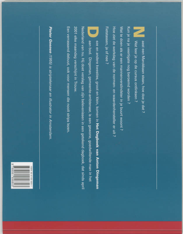 Achterkant van Het dagboek van Anton Dingeman