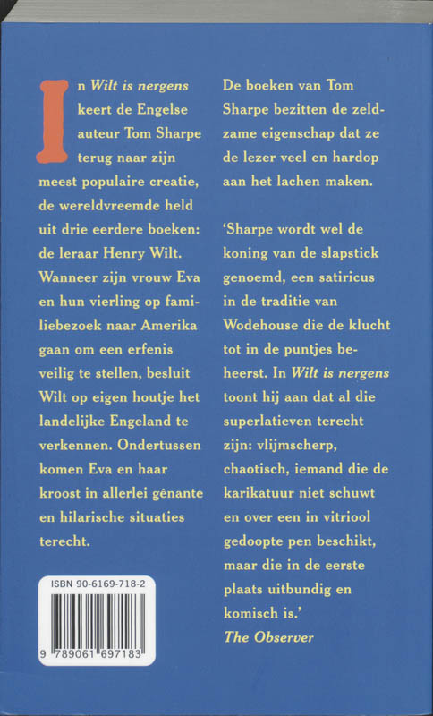 Achterkant van Wilt is nergens