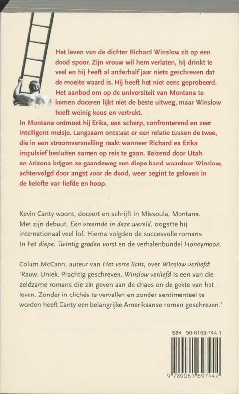 Achterkant van Winslow verliefd