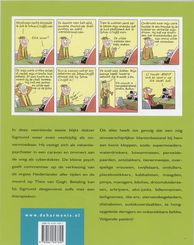 Achterkant van Sigmund veertiende sessie