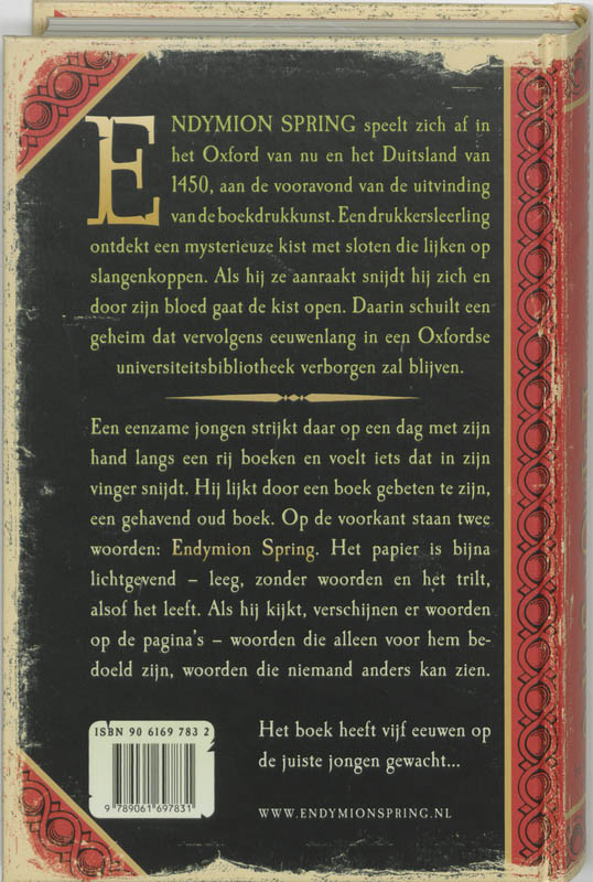 Achterkant van Endymion Spring