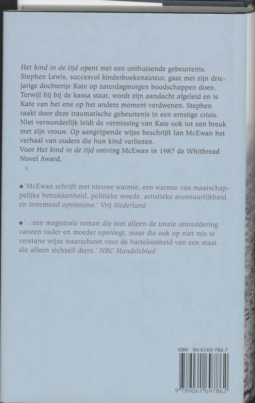 Achterkant van Het kind in de tijd