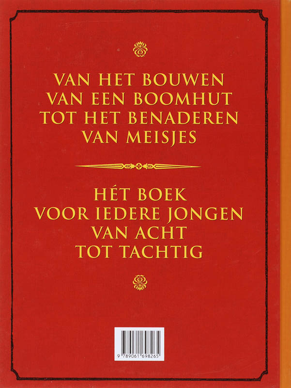 Achterkant van Het Jongensboek