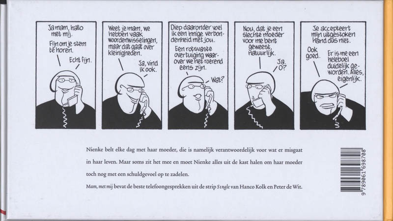 Achterkant van Mam, met mij