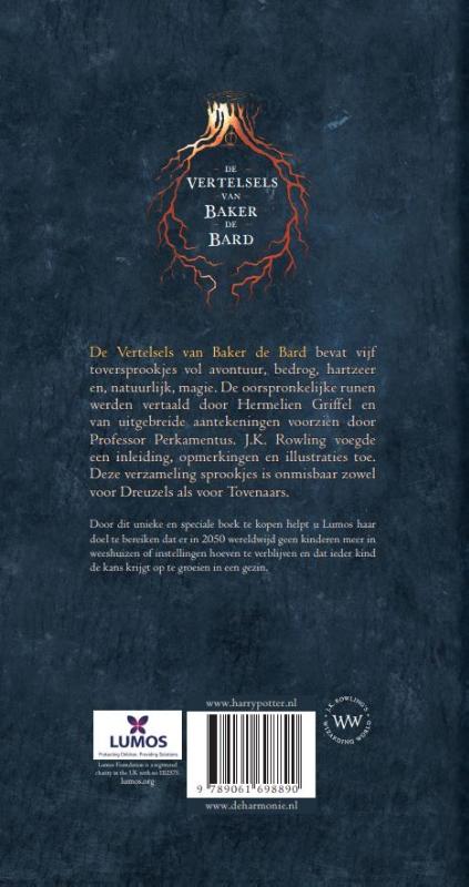 Achterkant van De Vertelsels van Baker de Bard