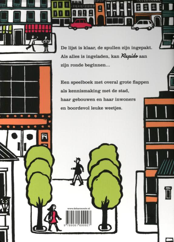Achterkant van Rapido in de stad