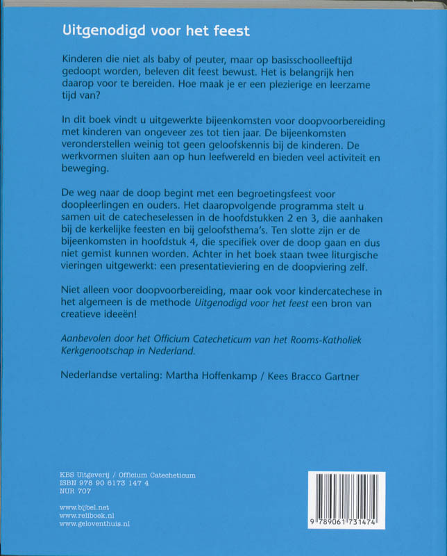 Achterkant van Uitgenodigd voor het feest