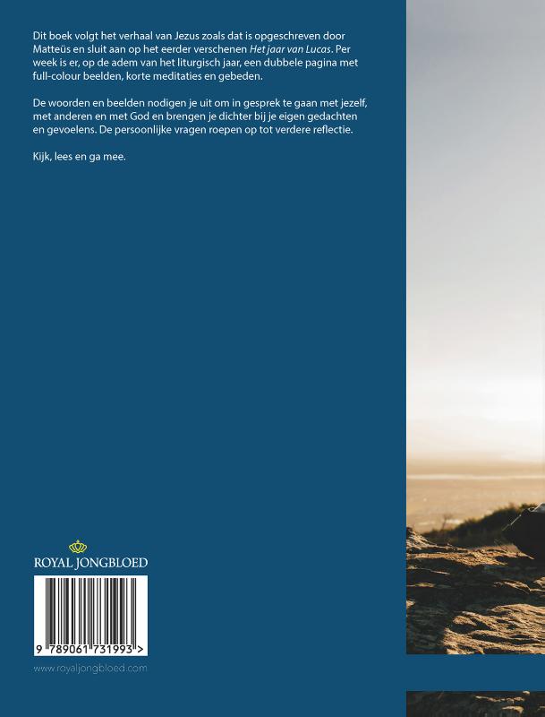 Achterkant van Het jaar van Matteüs