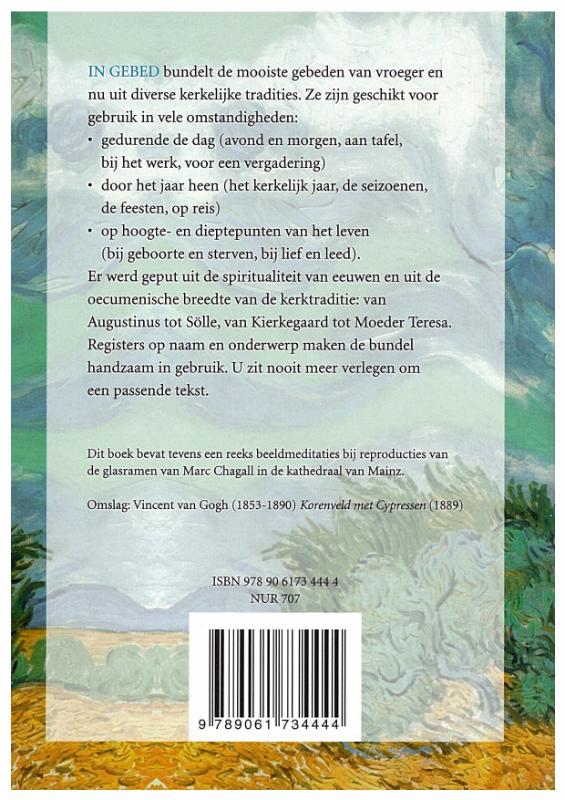 Achterkant van Eensgezind volharden in gebed geb. kunstleer