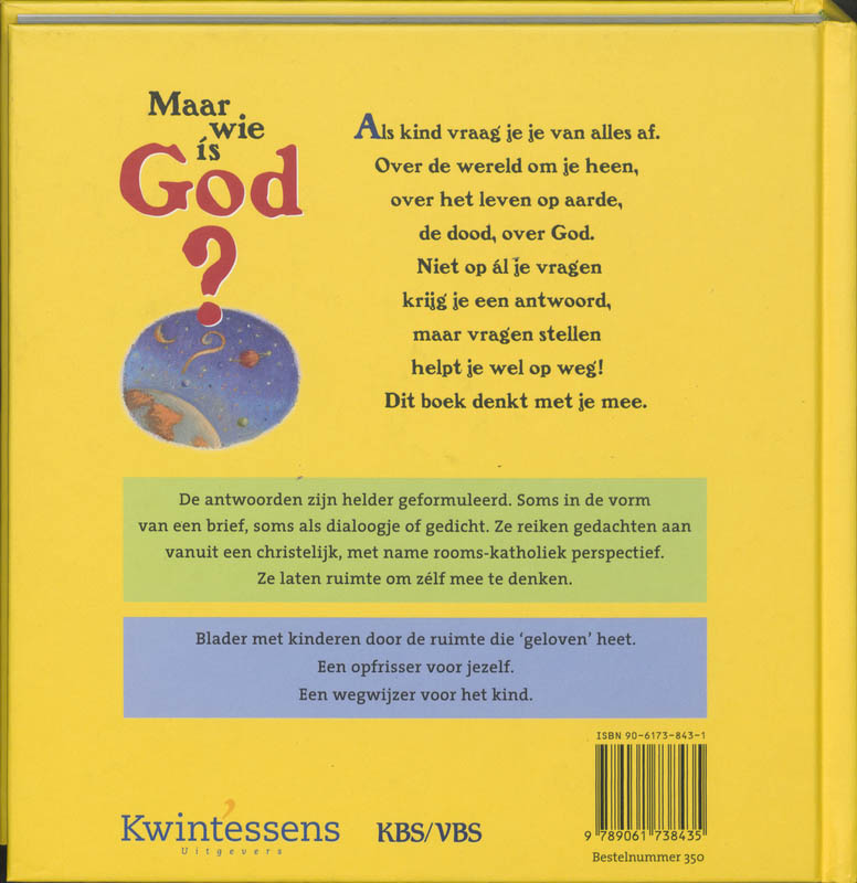 Achterkant van Maar wie is God?