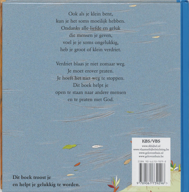 Achterkant van Zo kun je bidden als je verdrietig bent