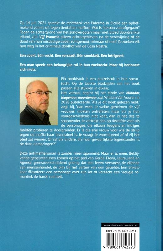 Achterkant van Vijf vrouwen