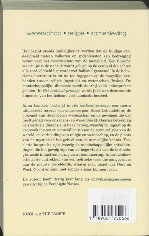 Achterkant van Het heelheid principe