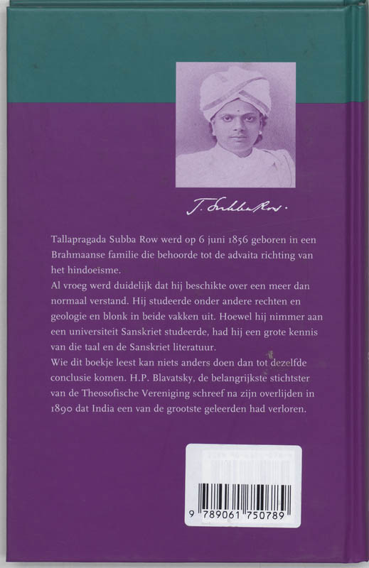 Achterkant van Studies in de Bhagavad Gita