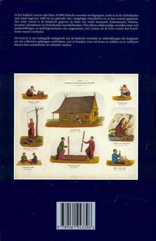 Achterkant van Indisch Lexicon