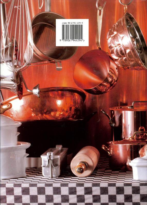 Achterkant van Kookboek van de klassieke keuken