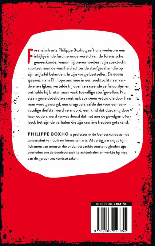 Achterkant van In gesprek met een lijk