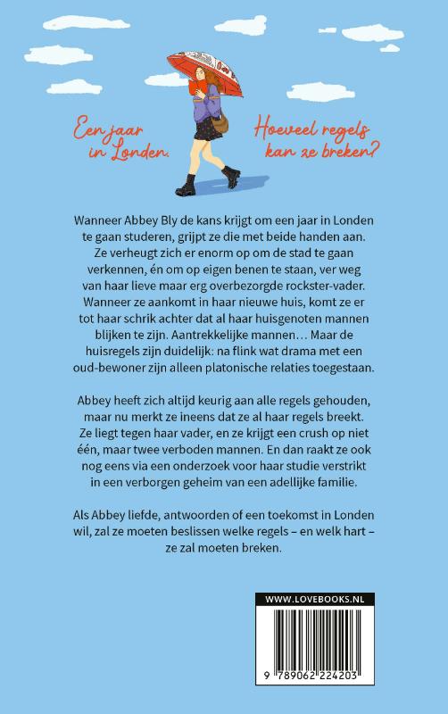 Achterkant van Girl abroad