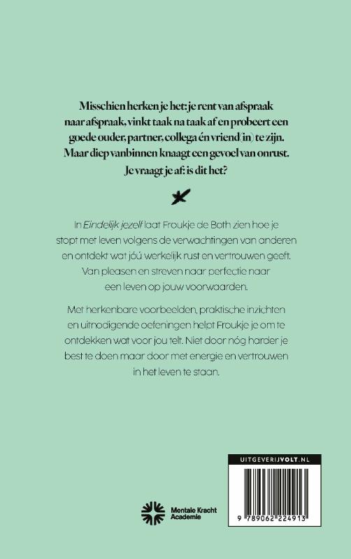 Achterkant van Eindelijk jezelf