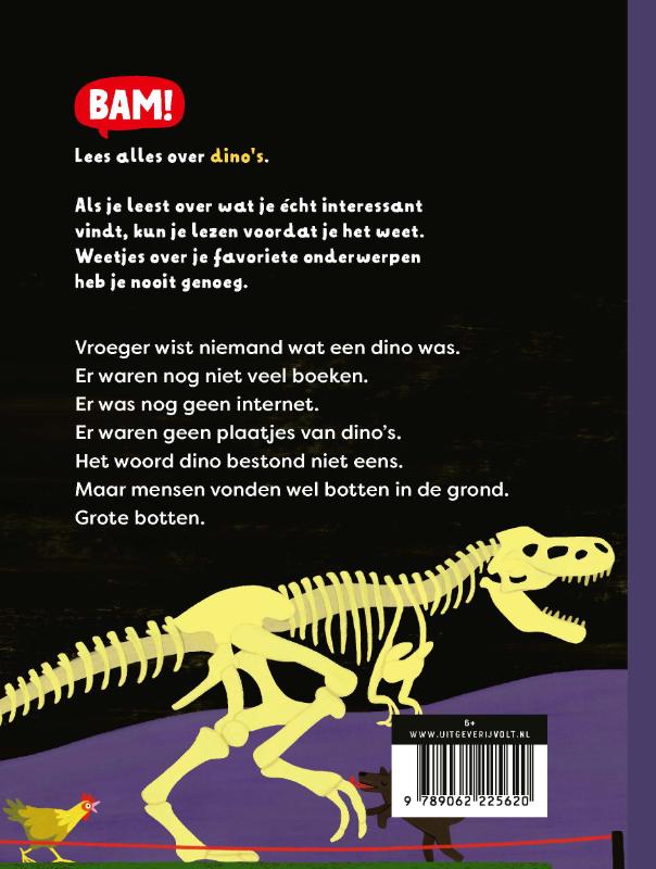 Achterkant van Op zoek naar dino's